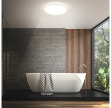 LED Deckenleuchte dimmbar IP54 36W 3800 lm CCT 2700- 6500 K HxØ 5,5x35 cm Rowny weiß Backlight + Fernbedienung