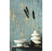 Vliestapete 35164 City Romance Effektoptik grün gold