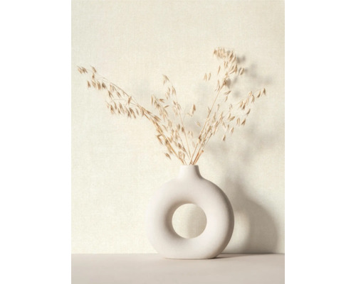 Dekorative Haferzweige in einer Vase mit Ringdesign