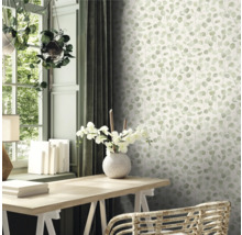 Vliestapete 81642 Leyla Floral grün