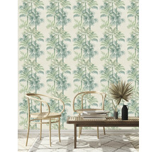 Vliestapete 82456 Leyla Jungle beige grün