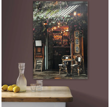 Dekoratives Wandbild mit Café-Szene