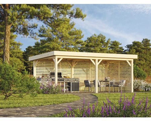 Pavillon Palmako Lenna 16,6 m² Set 309 inkl. Lamellenwänden 588 x 300 cm tauchimprägniert Pavillon Palmako Lenna 16,6 m² Set 309 inkl. Lamellenwänden 588 x 300 cm tauchimprägniert