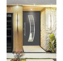 Moderne Haustür mit Glaseinsatz