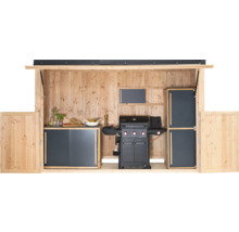Grillhaus Konsta groß 337 x 95 cm natur