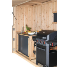 Grillhaus Konsta groß 337 x 95 cm natur
