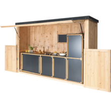 Grillhaus Konsta groß 337 x 95 cm natur