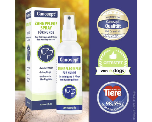 Canosept Zahnpflegespray für Hunde zur Reinigung und Pflege des Hundegebisses