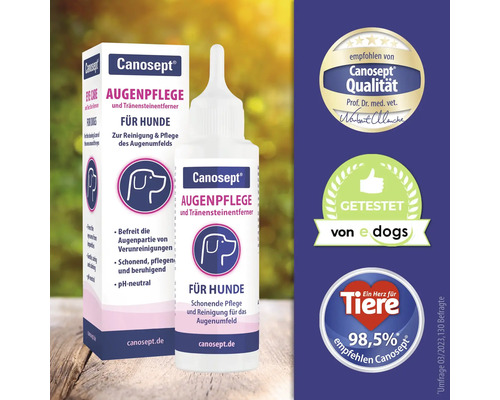 Canosept Augenpflege für Hunde zur Reinigung und Pflege des Augenumfelds