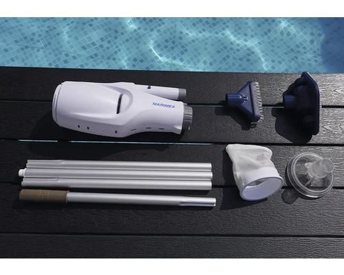 Marimex Poolroboter Set mit Bürstenaufsätzen und Teleskopstange