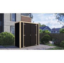 Gartenhaus Bertilo Cubico 1 Fineline 208 x 111 cm schwarz