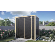 Gartenhaus Bertilo Cubico 2 Fineline 208 x 171 cm schwarz