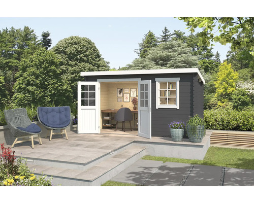 Gartenhaus Outdoor Life Amira 400 x 213,1 cm carbongrau