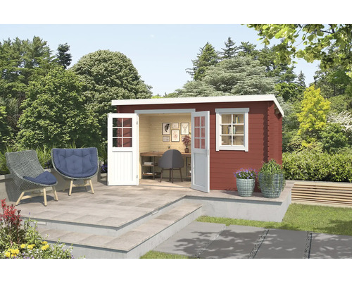 Gartenhaus Outdoor Life Amira 400 x 213,1 cm schwedischrot