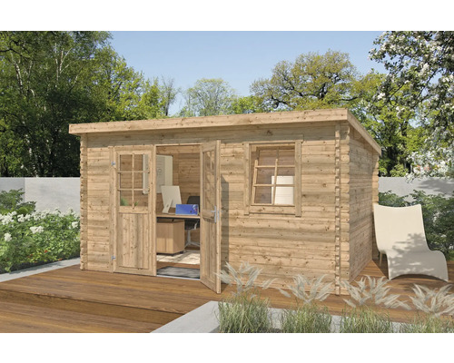 Gartenhaus Outdoor Life Amira 400 x 268,7 cm braun imprägniert