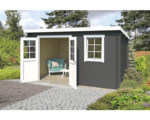 Gartenhaus Outdoor Life Amira 400 x 313,9 cm carbongrau