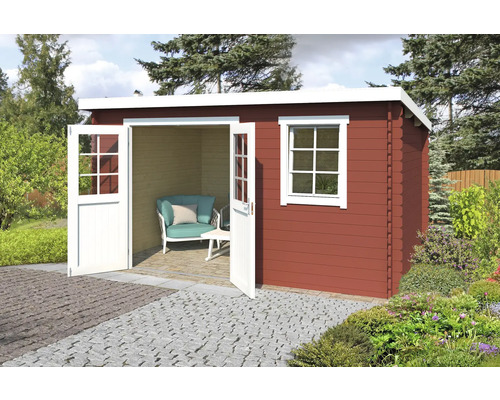 Gartenhaus Outdoor Life Amira 400 x 313,9 cm schwedischrot