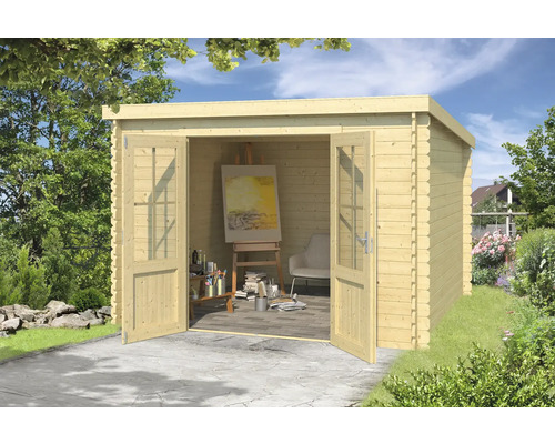 Gartenhaus Outdoor Life Atlanta 312 x 258,7 cm natur