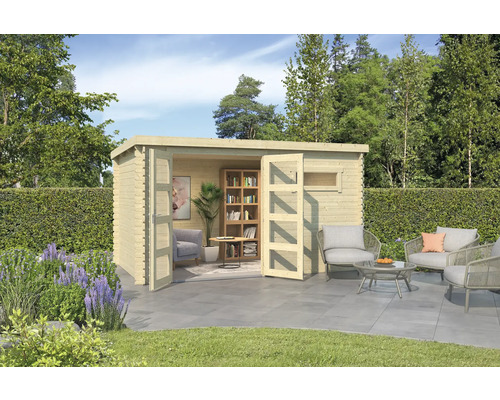 Gartenhaus Outdoor Life Augusta 400 x 254,9 cm natur