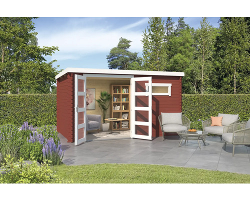 Gartenhaus Outdoor Life Augusta 400 x 254,9 cm schwedischrot