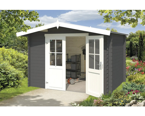 Gartenhaus Outdoor Life Baltimore 324 x 290 cm carbongrau