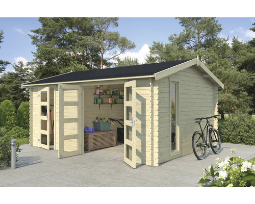 Gartenhaus Outdoor Life Carroz 2 496 x 403,4 cm natur