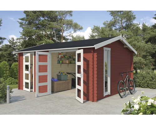 Gartenhaus Outdoor Life Carroz 2 496 x 403,4 cm schwedischrot