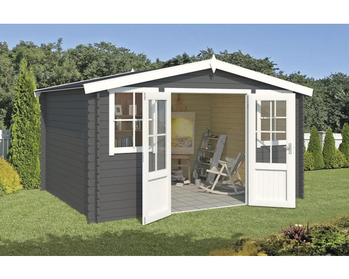 Gartenhaus Outdoor Life Dallas 410,9 x 312 cm carbongrau
