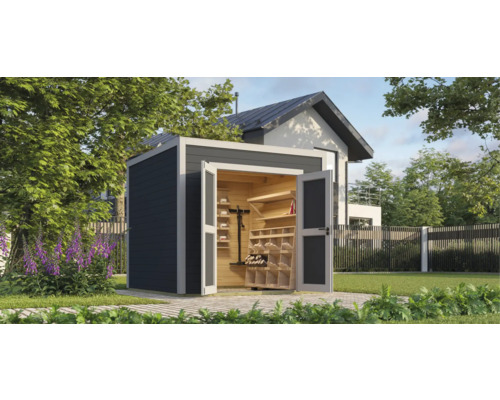 Gartenhaus Outdoor Life Fynn 2 250 x 250 cm carbongrau
