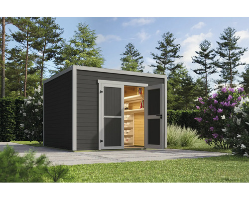 Gartenhaus Outdoor Life Fynn 3 294,4 x 300 cm carbongrau