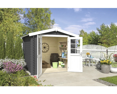 Gartenhaus Outdoor Life Ingo 262,1 x 250 cm carbongrau