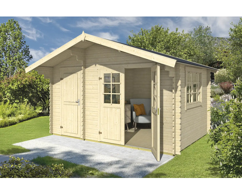 Gartenhaus Outdoor Life Keila inkl. Fußboden 426,6 x 340 cm natur