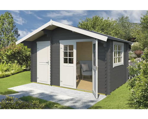 Gartenhaus Outdoor Life Keila inkl. Fußboden 426,6 x 340 cm carbongrau