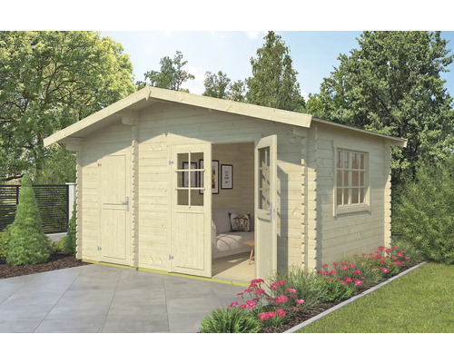 Gartenhaus Outdoor Life Keila inkl. Fußboden 475,9 x 350 cm natur