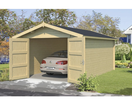 Einzelgarage Outdoor Life Mauritius mit Holztor inkl. Fußboden 381,8 x 560 cm natur Einzelgarage Outdoor Life Mauritius mit Holztor inkl. Fußboden 381,8 x 560 cm natur