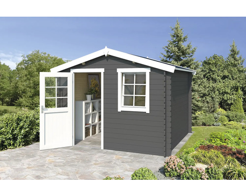 Gartenhaus Outdoor Life Nina 307,2 x 195 cm carbongrau