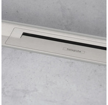 Hansgrohe Logo auf einer Duschrinne