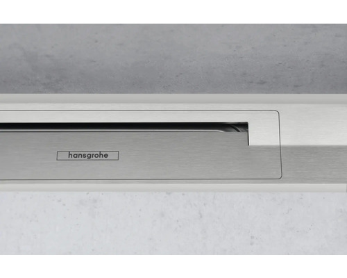 Hansgrohe Logo auf einem Badezimmerprodukt