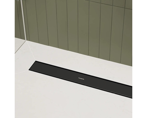 Bodenebene Dusche mit Rinne von Hansgrohe