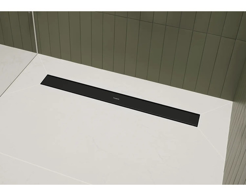 Badezimmer mit Duschrinne aus Edelstahl