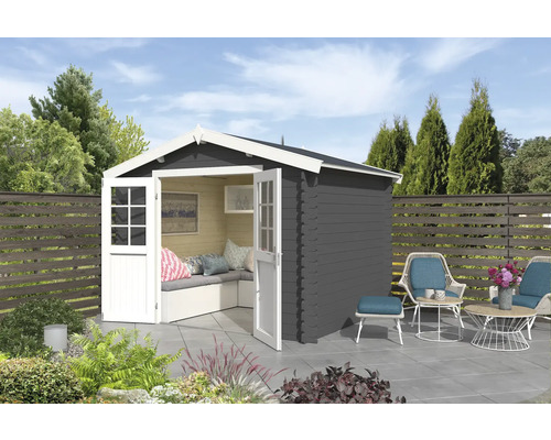 Gartenhaus Outdoor Life Norah 307,2 x 250 cm carbongrau
