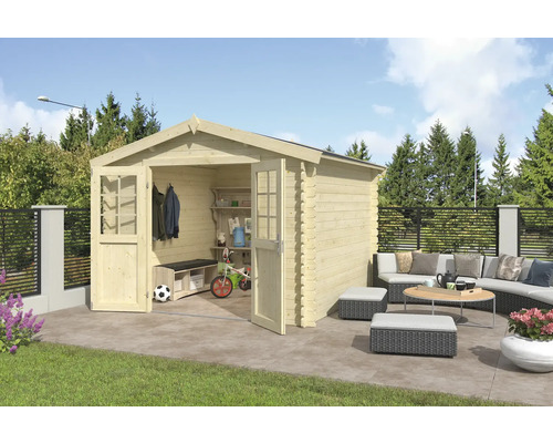 Gartenhaus Outdoor Life Norah 307,2 x 295 cm natur