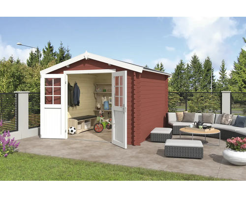 Gartenhaus Outdoor Life Norah 307,2 x 295 cm schwedischrot