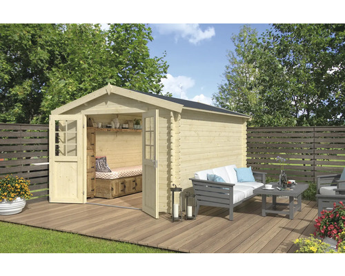 Gartenhaus Outdoor Life Norah 307,2 x 400 cm natur