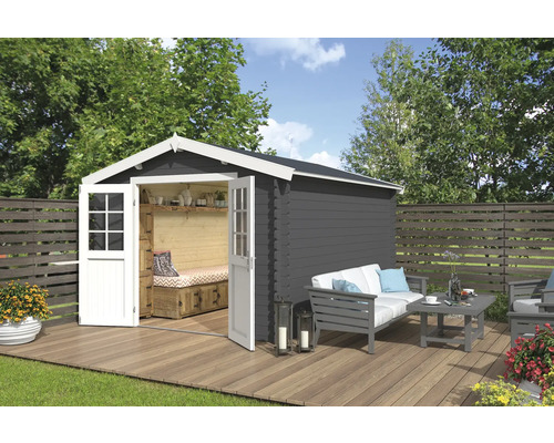 Gartenhaus Outdoor Life Norah 307,2 x 400 cm carbongrau