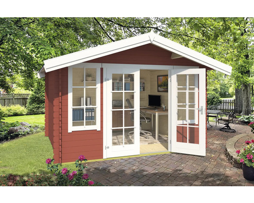 Gartenhaus Outdoor Life Robin inkl. Fußboden 381,3 x 358 cm schwedischrot