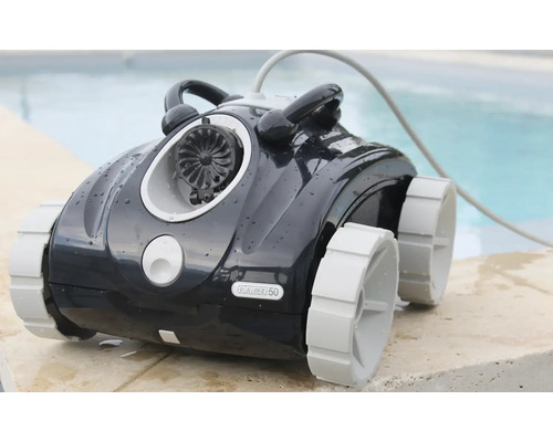 Schwimmbadreiniger mit Kabel und Rädern