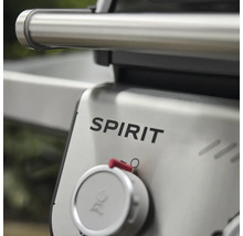 Detailansicht eines Spirit Grills mit Temperaturregler