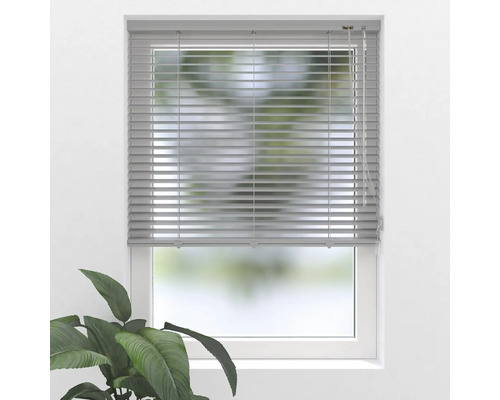 Fenster mit horizontalen Jalousien zur Lichtsteuerung