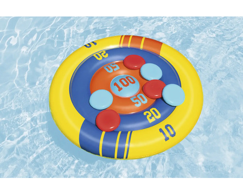Aufblasbare Dartscheibe mit Wurfscheiben für den Pool
